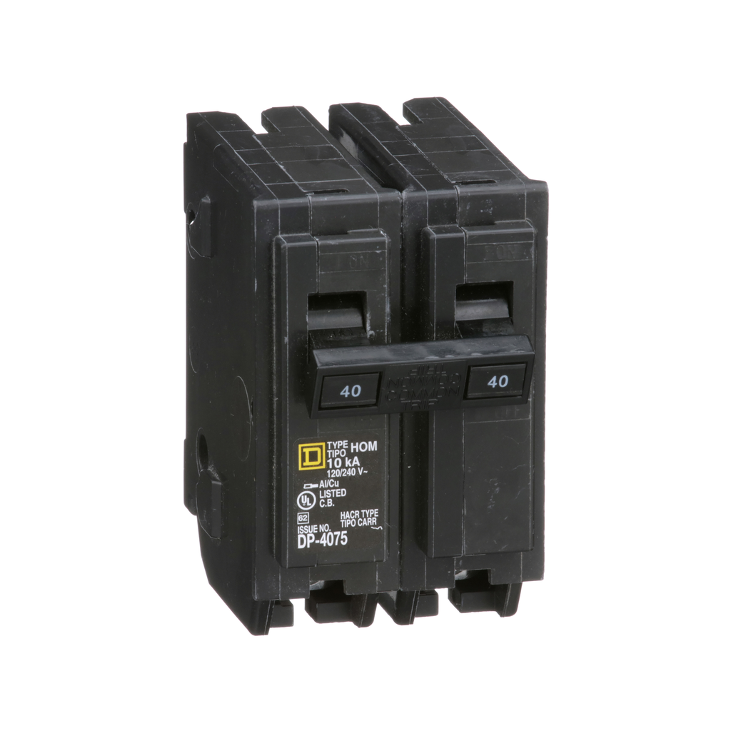 SQUARE D Square D HOM240 Square D Miniature Circuit Breaker 40A 120/240 Volt