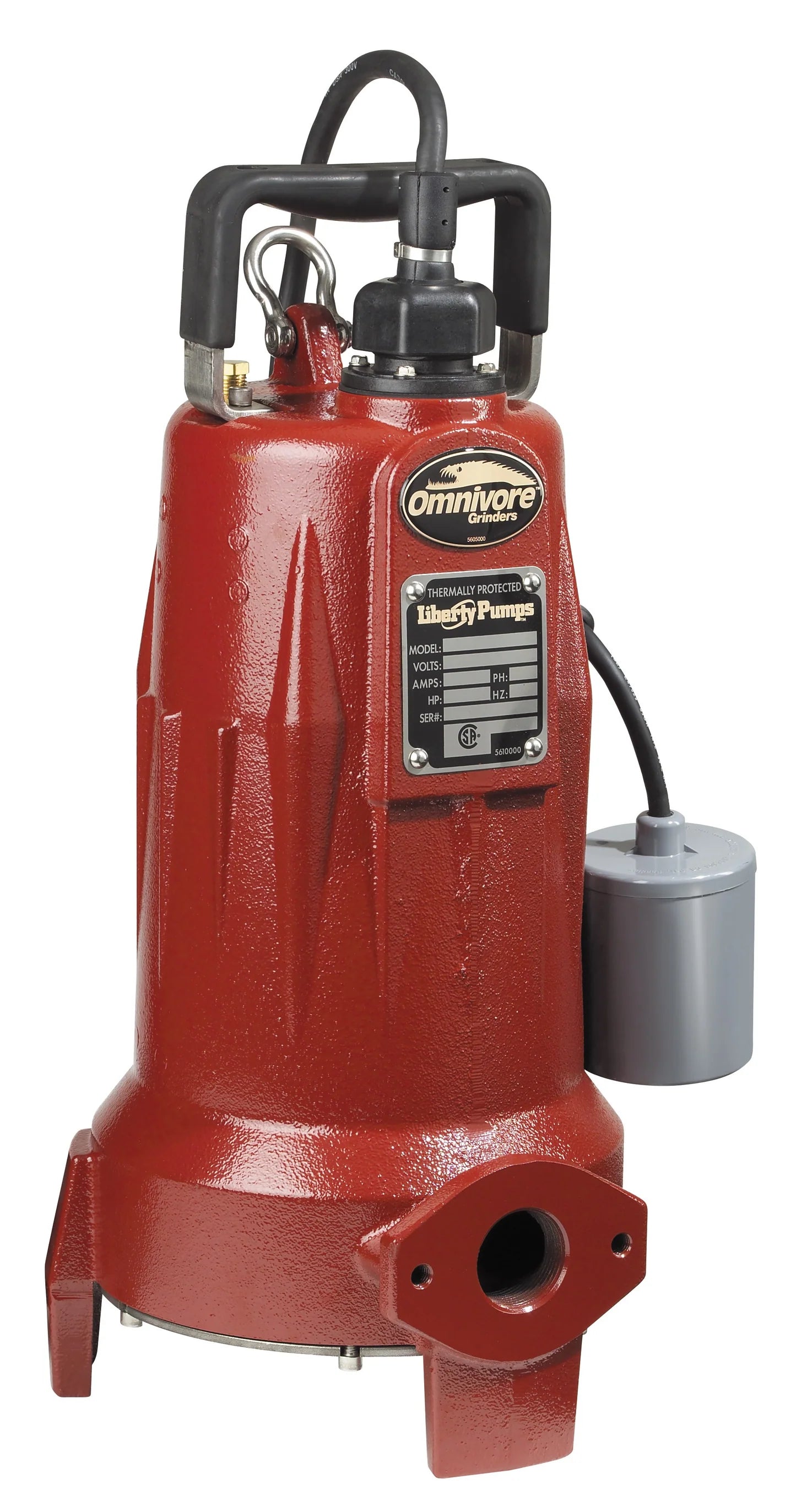 LIBERTY PUMPS Liberty LSG202A LSG200-Series Omnivore Grinder Pump 2 HP 1-1/4 Discharge 208/230V 15A