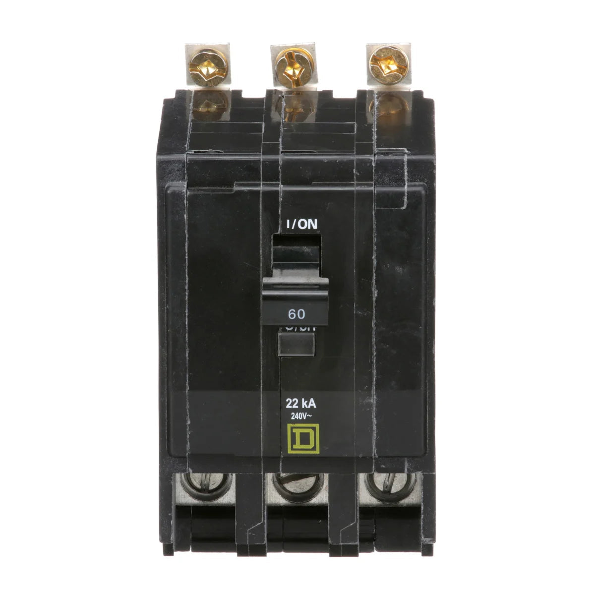 SCHNEIDER ELECTRIC Square D QOB360VH Miniature Circuit Breaker 60A 240V 3Ph , Bolt-On