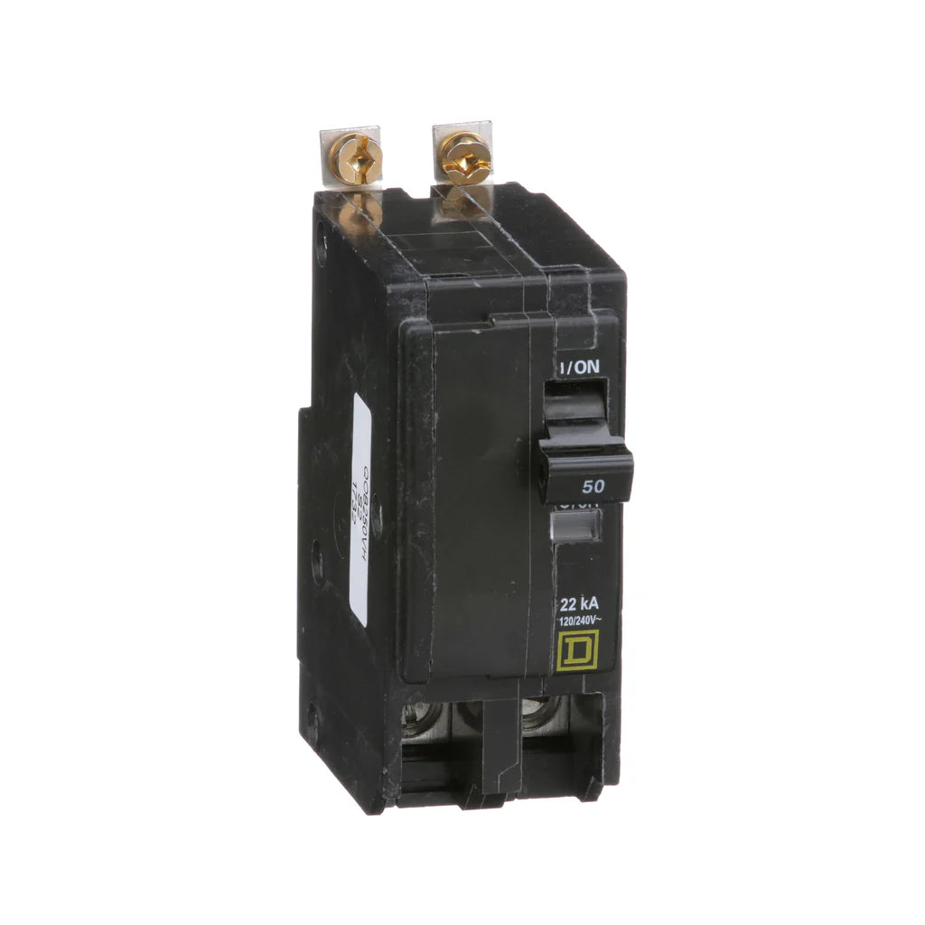 SCHNEIDER ELECTRIC Square D QOB250VH Miniature Circuit Breaker 50 Amp 2 Pole 120/240V