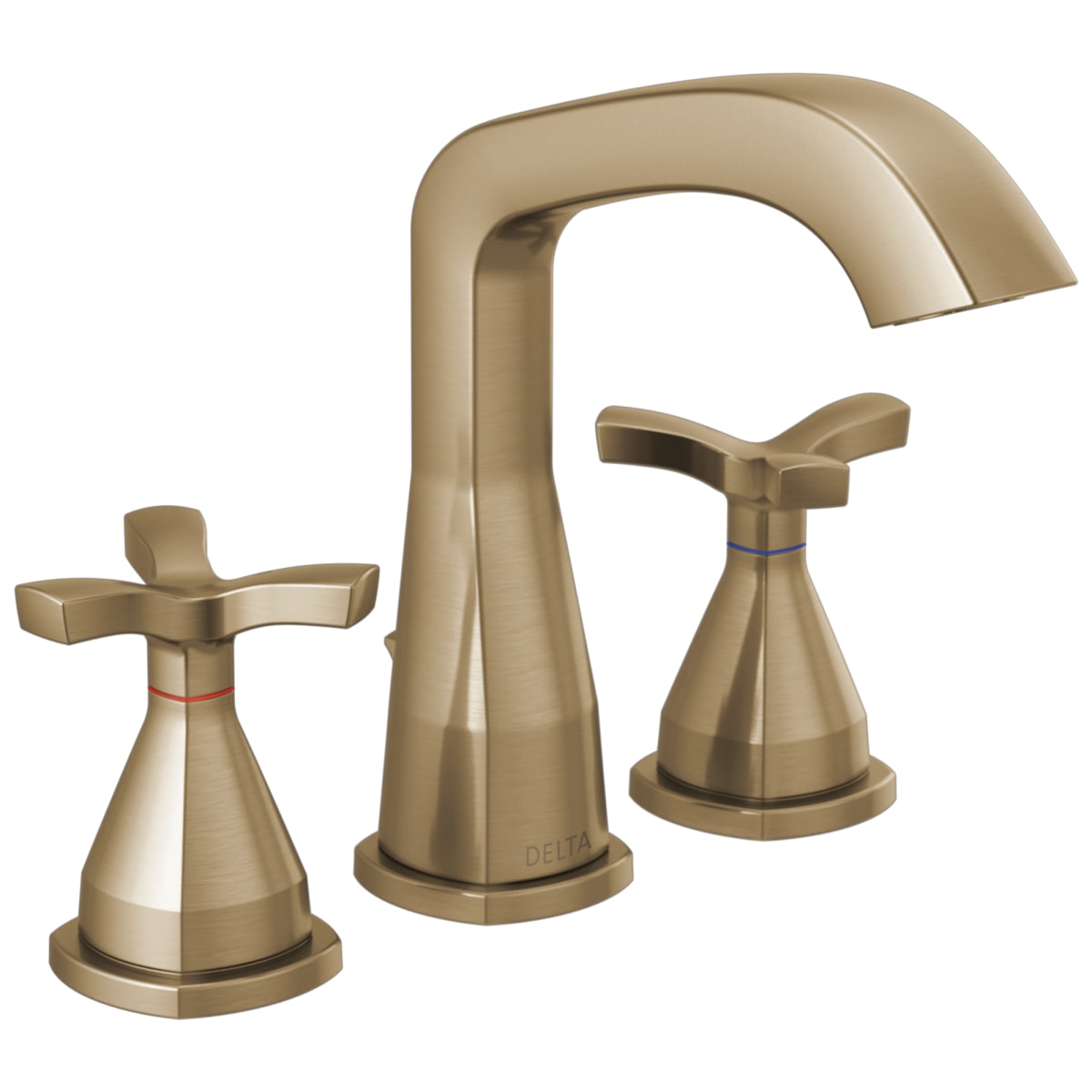 DELTA FAUCET Delta 357766-CZMPU-DST Stryke Widespread 8-16 Inch Spread 2 Helo Spoke ADA WaterSense 1.2 Gallons per Minute