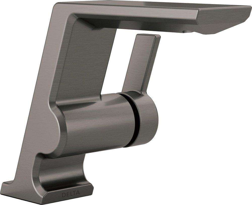 DELTA FAUCET Delta Faucet 599-KS-PR-MPU-DST Pivotal Single Handle Bathroom Sink Faucet
