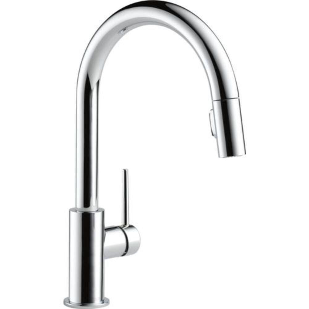DELTA FAUCET Delta Faucet 9159-LS-DST Trinsic Single Handle Pull Down Kitchen Faucet