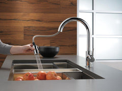 DELTA FAUCET Delta Faucet 9159-LS-DST Trinsic Single Handle Pull Down Kitchen Faucet