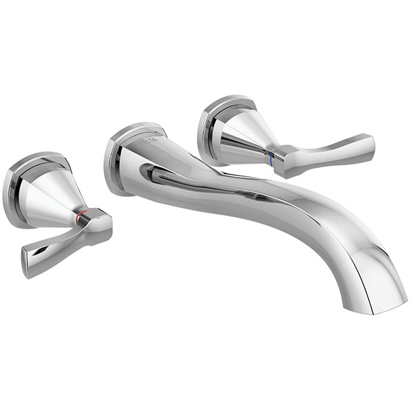 DELTA FAUCET Delta Faucet T5776-PR-WL Stryke Wall Mount Tub Filler w/Handles, Chrome