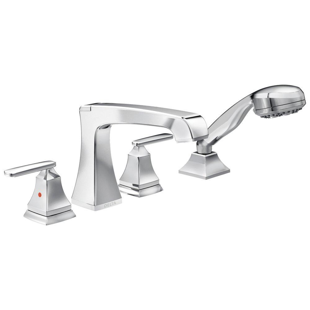 DELTA FAUCET Delta Faucet T4764 Ashlyn Roman Tub Faucet with Handshower Chrome Trim Kit Only