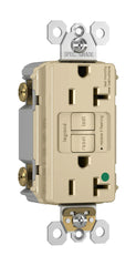 LEGRAND Pass & Seymour 2097HGI GFCI Receptacle, Duplex, 125 VAC, 20 Amp, 2 Poles, 3 Wires, Ivory