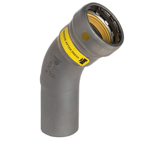 MUELLER STREAMLINE Mueller CP03326G Carbon Steel 45 Degree Elbow Street P X FTG 1/2in X 1/2in