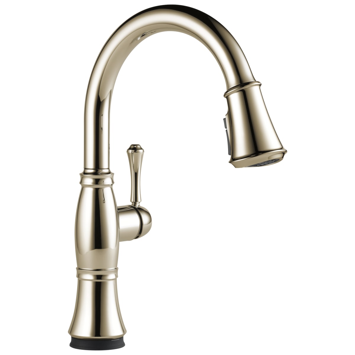 DELTA FAUCET Delta 9197T-PN-PR-DST Single Handle Pull-Down Kitchen Faucet with Touch2O and ShieldSpray