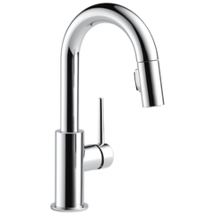 DELTA FAUCET Delta Faucet 9959-DST Trinsic Single Handle Pull-Down Bar Faucet in Chrome
