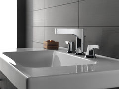 DELTA FAUCET Delta Faucet 3574-BLMPU-DST Zura Two Handle Widespread Bathroom Sink Faucet in Matte Black