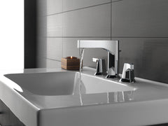 DELTA FAUCET Delta Faucet 3574-BLMPU-DST Zura Two Handle Widespread Bathroom Sink Faucet in Matte Black