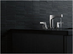 DELTA FAUCET Delta Faucet 3574-BLMPU-DST Zura Two Handle Widespread Bathroom Sink Faucet in Matte Black