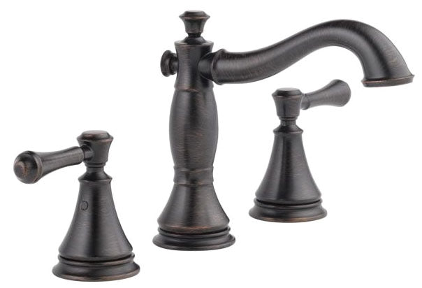 DELTA FAUCET Delta Faucet 3597LF-RBMPU Cassidy Two Handle Widespread Bathroom Faucet 1.2 gpm 6 to 16 in Centers