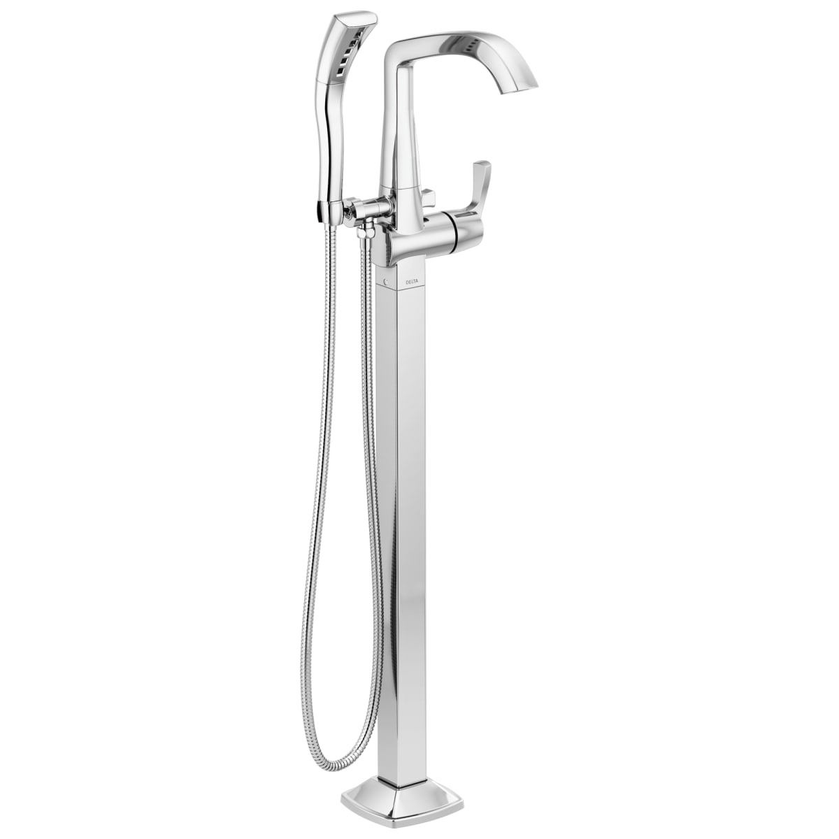 DELTA FAUCET Delta T4776-FL Stryke: Single Handle Floor Mount Tub Filler Trim