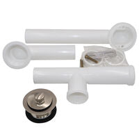 OATEY Oatey P8227BN Uni-Lift Plastic Tubular Waste and Overflow Brushed Nickel