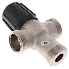 HONEYWELL Resideo Braukmann AM101R-USTG-1 3/4 Sweat Union Mixing Valve w/ Temperature Gauge Heating Only