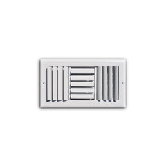 TRUAIRE TRUaire 303M12X12 12x12 Inch 3-Way White Steel Adjustable Wall/Ceading Register