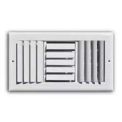 TRUAIRE TRUaire 303M12X12 12x12 Inch 3-Way White Steel Adjustable Wall/Ceading Register