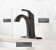 DELTA FAUCET Delta Faucet 538-RBMPU-DST Lahara Single Handle Bathroom Faucet in Venetian Bronze