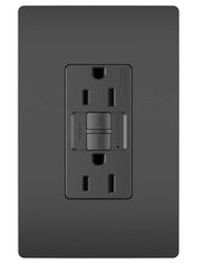 LEGRAND Pass & Seymour 1597TRBK GFCI Receptacle, Duplex Tamper-Resistant, 125 VAC, 15 Amp