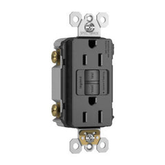 LEGRAND Pass & Seymour 1597TRBK GFCI Receptacle, Duplex Tamper-Resistant, 125 VAC, 15 Amp