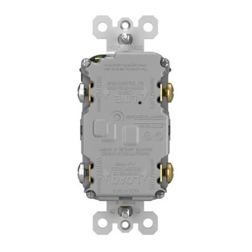 LEGRAND Pass & Seymour 1597TRBK GFCI Receptacle, Duplex Tamper-Resistant, 125 VAC, 15 Amp