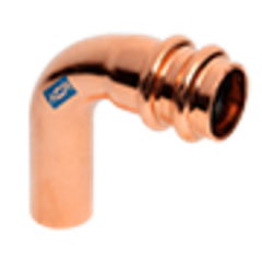 MUELLER STREAMLINE Mueller RP02847 ACR Press Copper 90 Elbow, 1-1/8 OD (Ftg x P) Street Long Radius