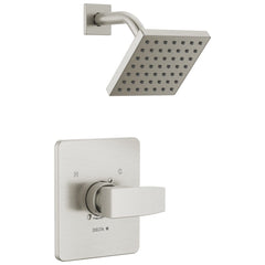 DELTA FAUCET Delta T14267-SS-PP Modern Shower Trim Kit with Single-Spray Touch-Clean Shower Head
