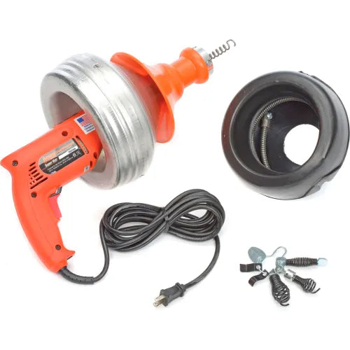 GENERAL WIRE SPRING General Wire SV-B-WC Super-Vee Drain Cleaning Machine includes 2 Cables/Cutter Set & Case