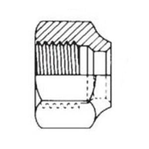 MUELLER INDUSTRIES Mueller Industries NS4-8 Streamline NS4 Short Forged Nut 1/2 Inch 700 PSIG Brass