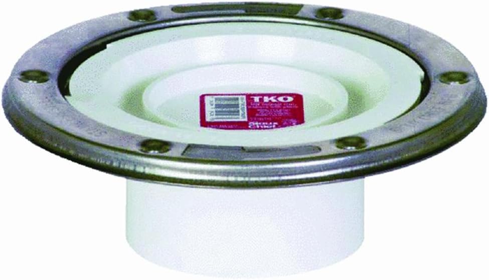 SIOUX CHIEF Sioux Chief 888-PTM TKO PVC Closet Flange 3 Inch Stainless Steel Ring
