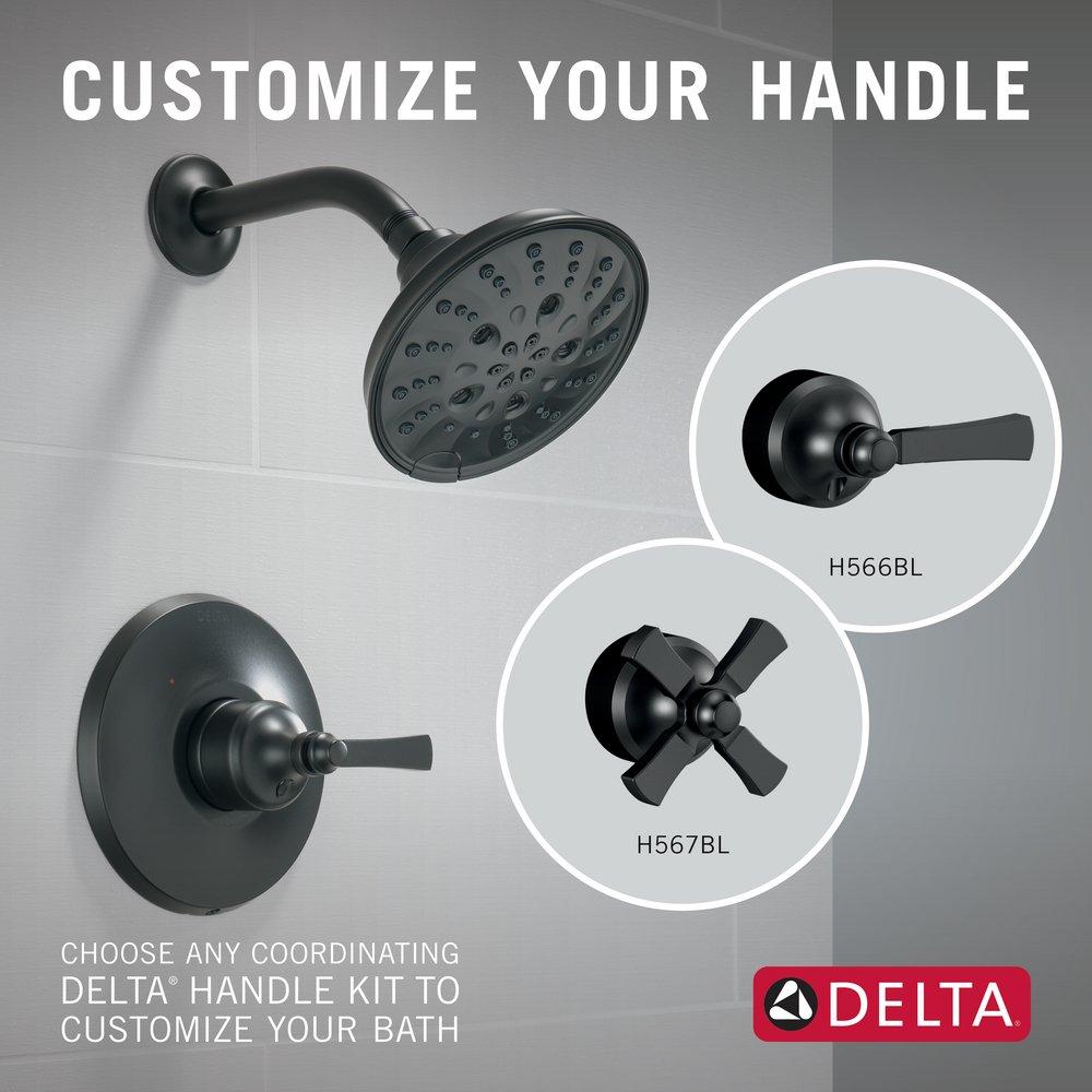 DELTA FAUCET Delta Faucet T14456-BLLHP Dorval Multi Function Bathtub & Shower Faucet Trim Only