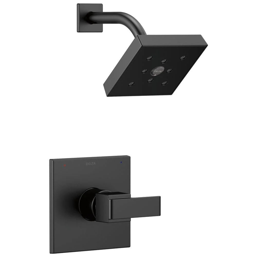 DELTA FAUCET Delta Faucet T14267-BL Ara One Handle Single Function Shower Faucet in Matte Black (Trim Only)