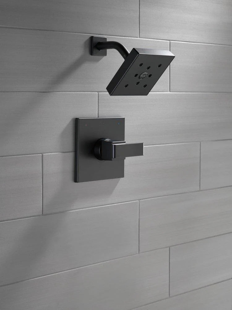 DELTA FAUCET Delta Faucet T14267-BL Ara One Handle Single Function Shower Faucet in Matte Black (Trim Only)