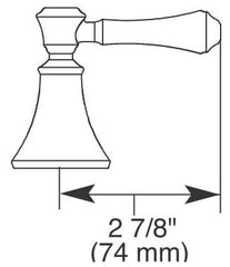 DELTA FAUCET Delta Faucet H297RB Metal Lever Handle Set Deck Mount Bathroom & Bidet
