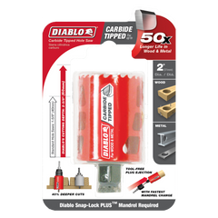 DIABLO Diablo DHS2000CT 2 in. Carbide Hole Saw Snap-Lock Plus Mandrel System