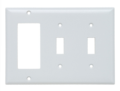 LEGRAND Legrand SP226-W Pass & Seymour Smooth Wall Plate 2Gang Toggle 1Gang Sierraplex Replacement MPN