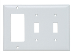 LEGRAND Legrand SP226-W Pass & Seymour Smooth Wall Plate 2Gang Toggle 1Gang Sierraplex Replacement MPN