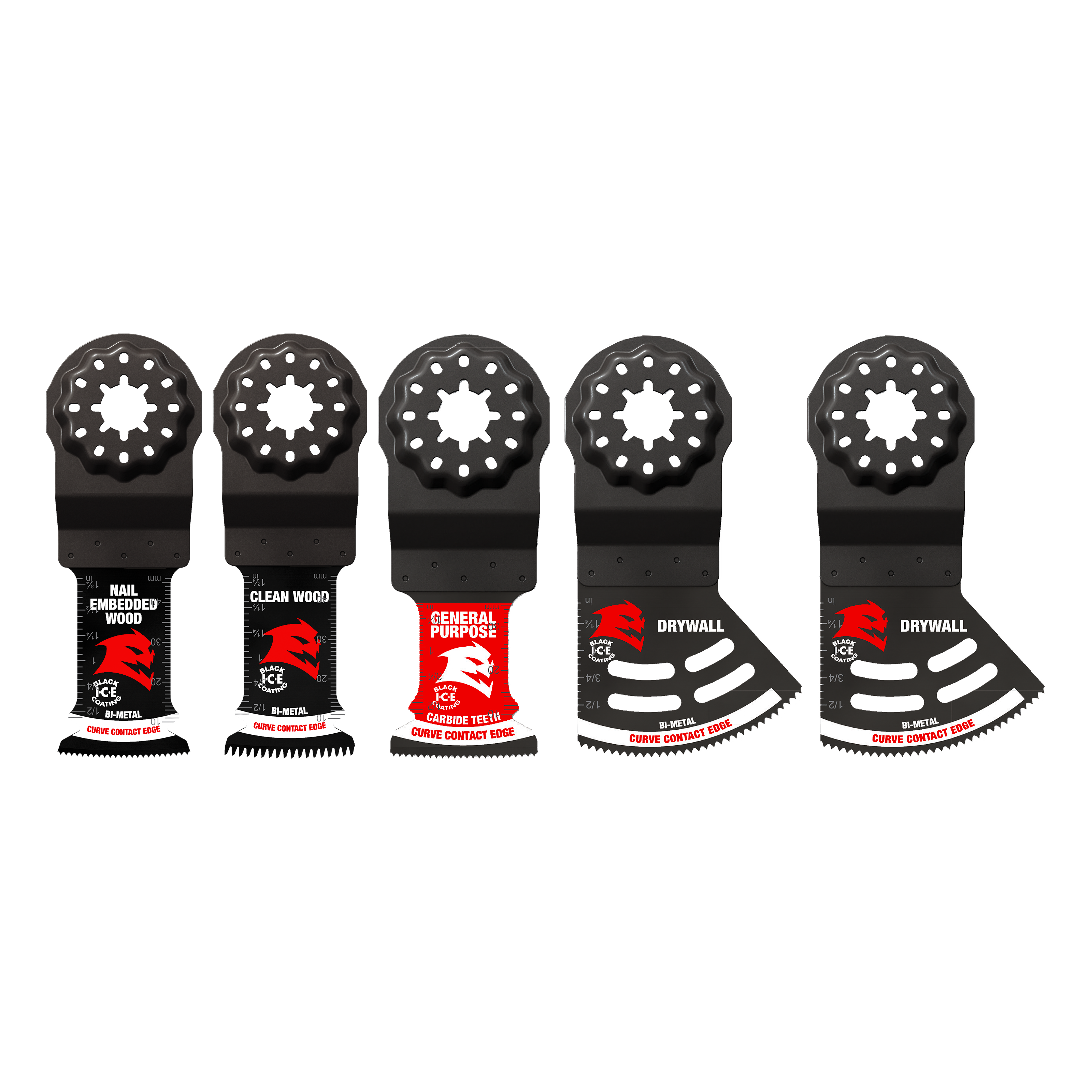 DIABLO Diablo DOS5S Bi-metal and Carbide Oscillating Blade Set 5-Piece