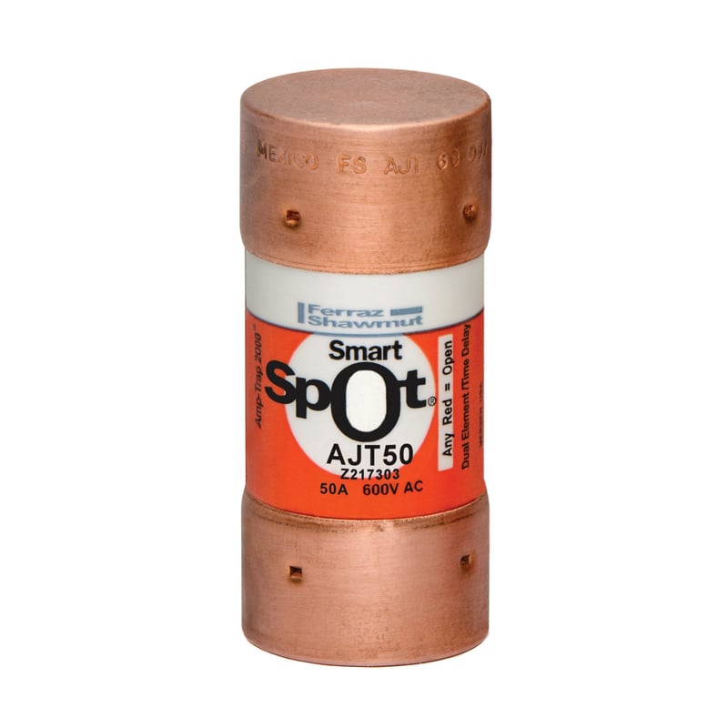 MERSEN Mersen AJT50 50 Amp, 600 Volt, Class J Time Delay Fuse
