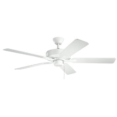 KICHLER Kichler Lighting 330015WH Renew Patio 52W Ceiling Fan in White