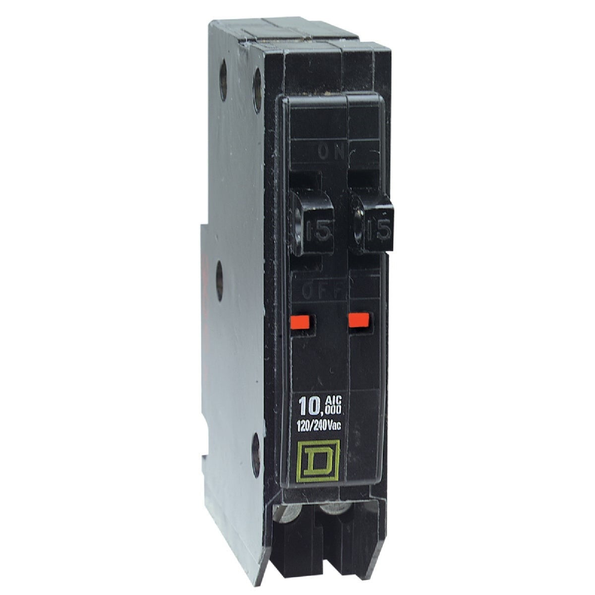 SCHNEIDER ELECTRIC Square D QO1515CP QO 15A/15A Single-Pole Standard Trip Tandem Circuit Breaker