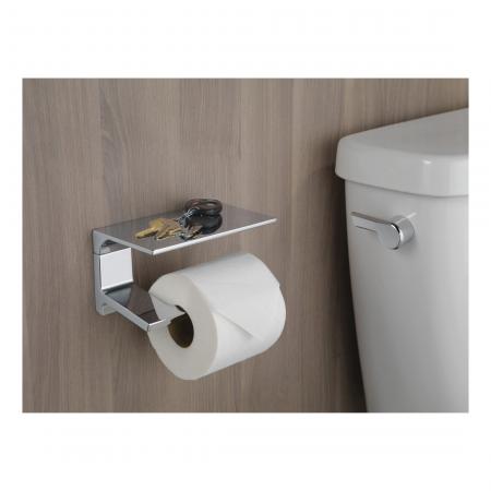 DELTA FAUCET Delta Faucet 79956-KS Pivotal Wall Toilet Tissue Holder in Black Stainless
