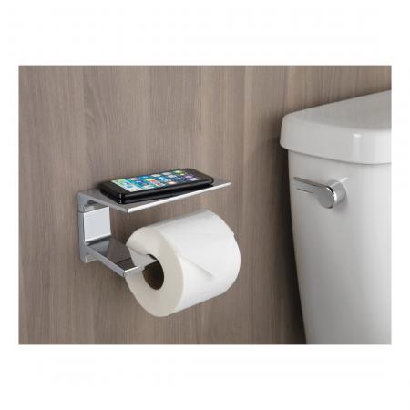 DELTA FAUCET Delta Faucet 79956-KS Pivotal Wall Toilet Tissue Holder in Black Stainless