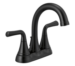 DELTA FAUCET Delta 2533LF-BLMPU Kayra Bathroom Faucet Matte Black 4 inch Centerset