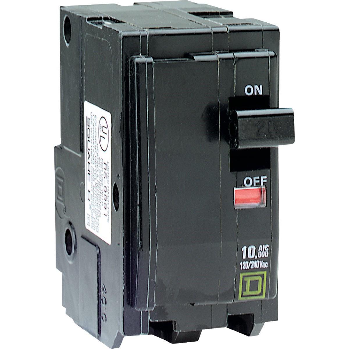 SCHNEIDER ELECTRIC Square D QO250CP 50A Double-Pole Standard Trip Circuit Breaker