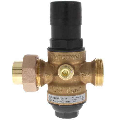 HONEYWELL Resideo DS06-101-SUT-LF Pressure Reducing Valve 3/4 Inch 250 PSI Brass FNPT Union NPT