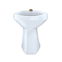TOTO Toto CT705ULN#01 Elongated Floor-Mounted Flushometer ADA Compliant Toilet Bowl with Top Spud Cotton White