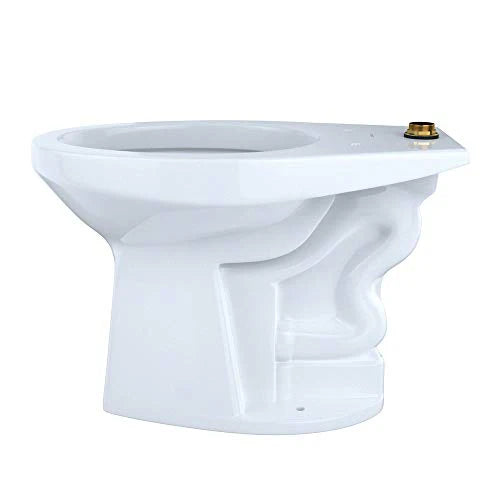TOTO Toto CT705ULN#01 Elongated Floor-Mounted Flushometer ADA Compliant Toilet Bowl with Top Spud Cotton White